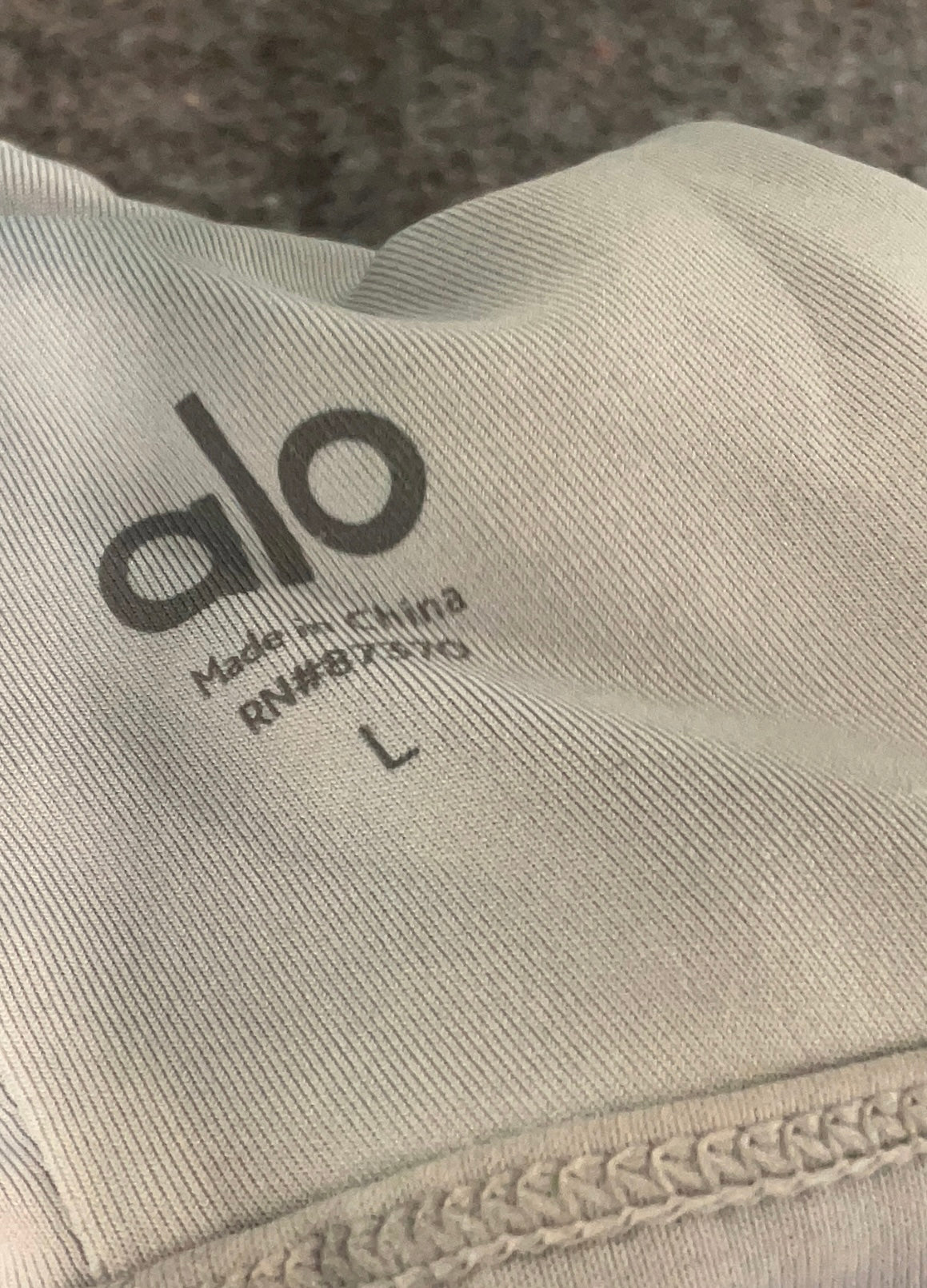 ALO Yoga Light Gray Bra