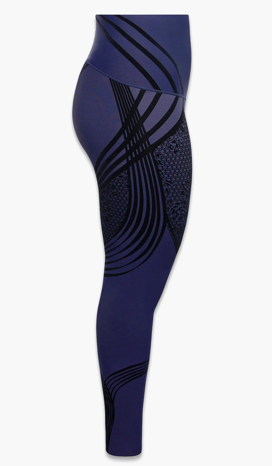 Savage X Fenty Sport Ocean Cavern Blue Leggings Size Small (US 4-6)