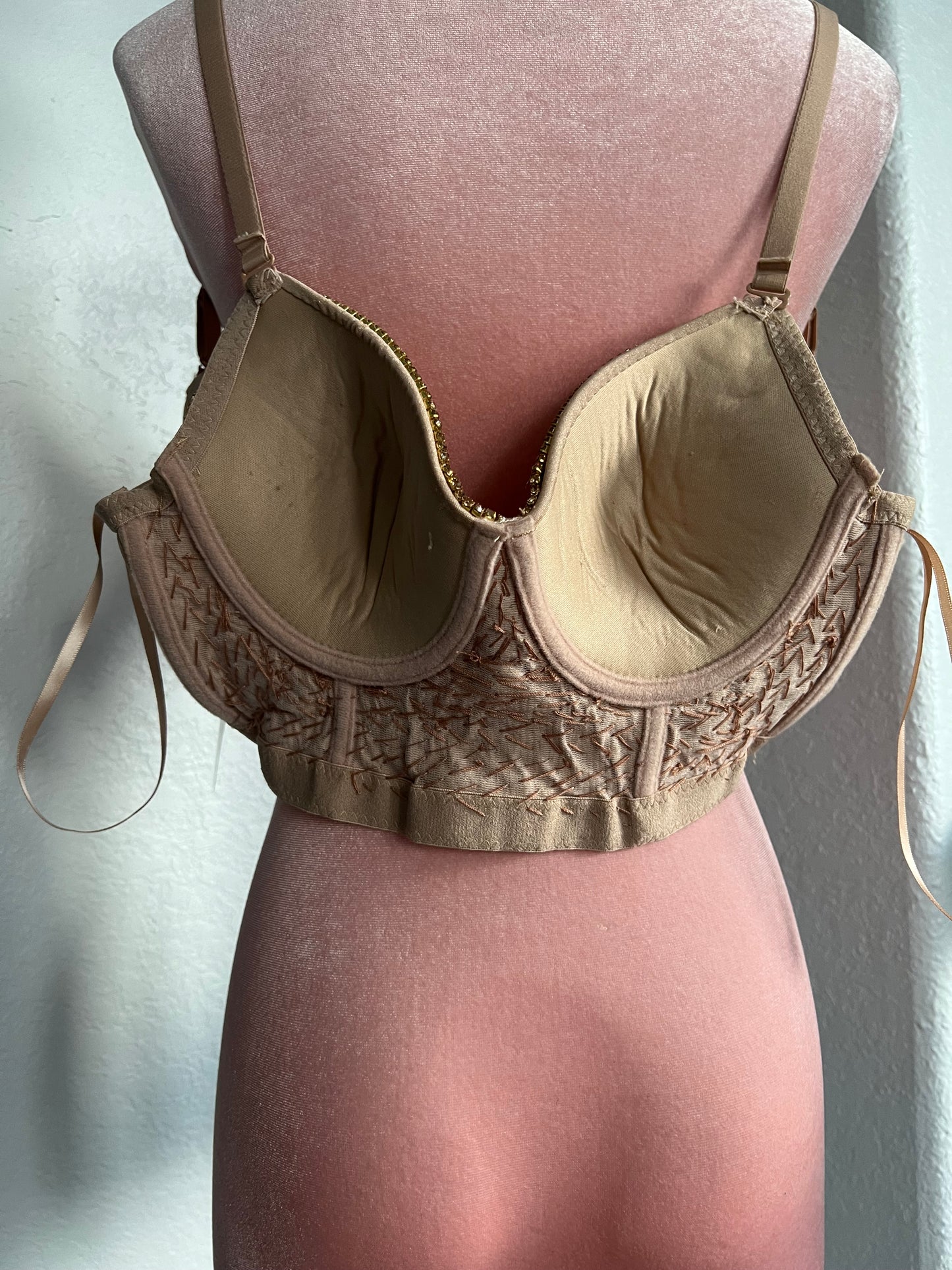 NWT WINDSOR GOLD RHINESTONE BUSTIER