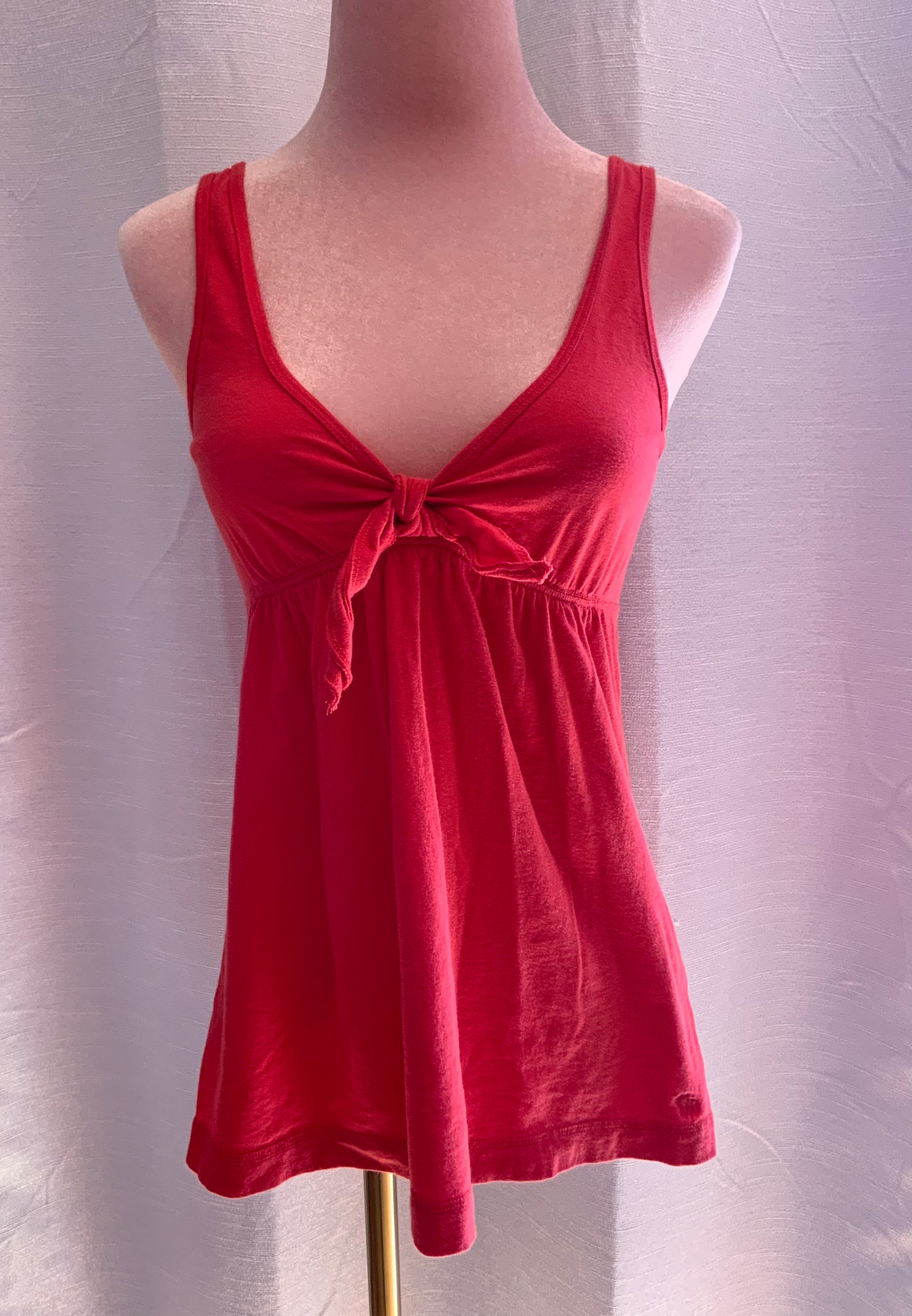 A&F RED ORANGE TOP
