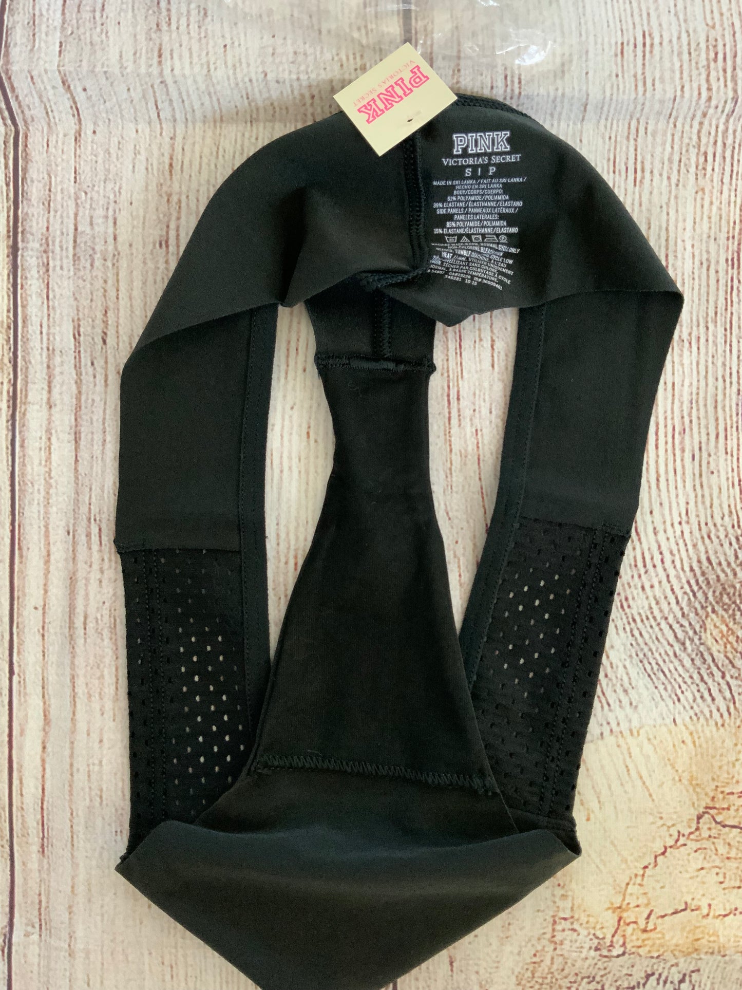 NWT Pink By Victoria’s Secret Black Thong