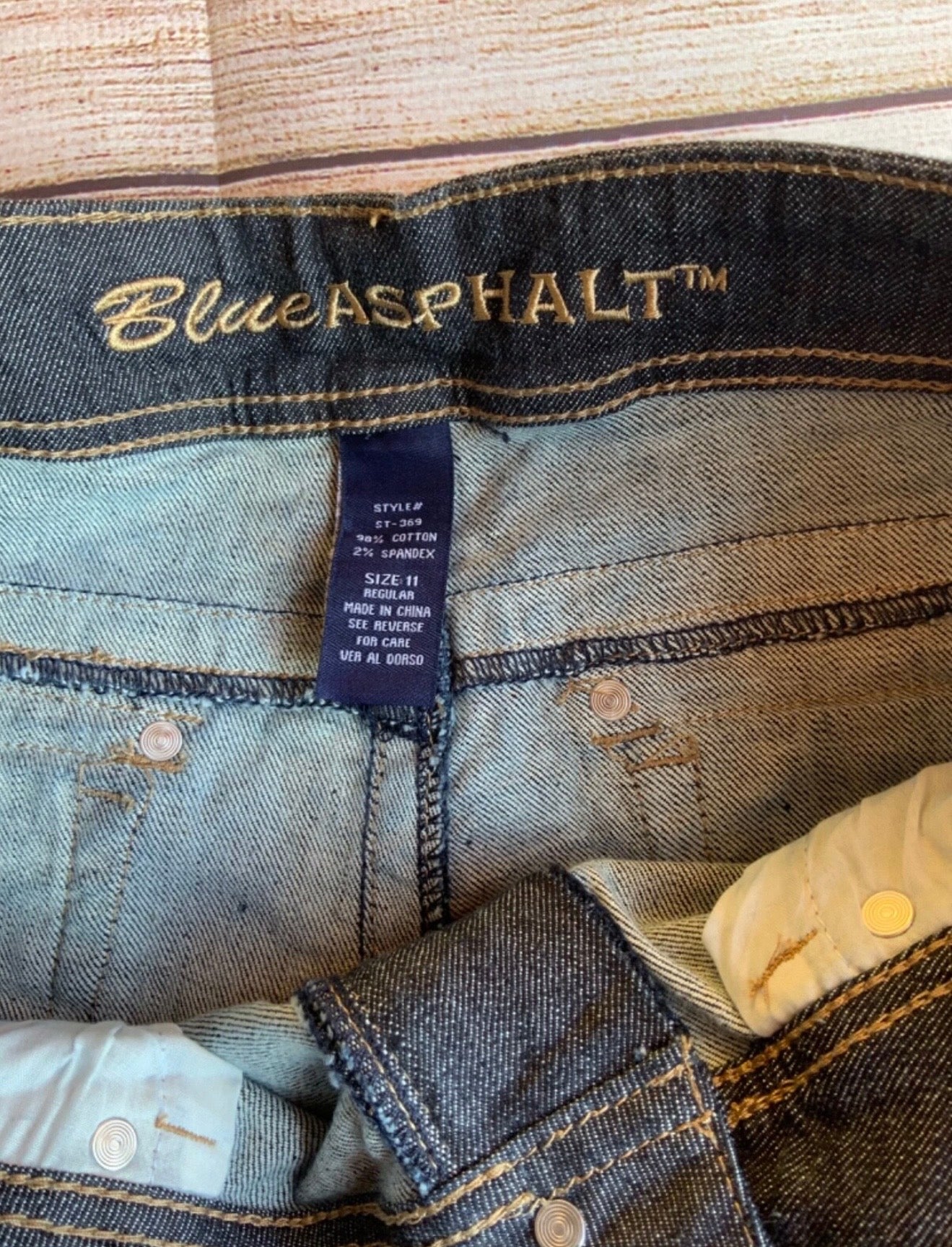 BLUE ASPHALT ROXSTAR LOW RISE BOOT JEANS SIZE 11