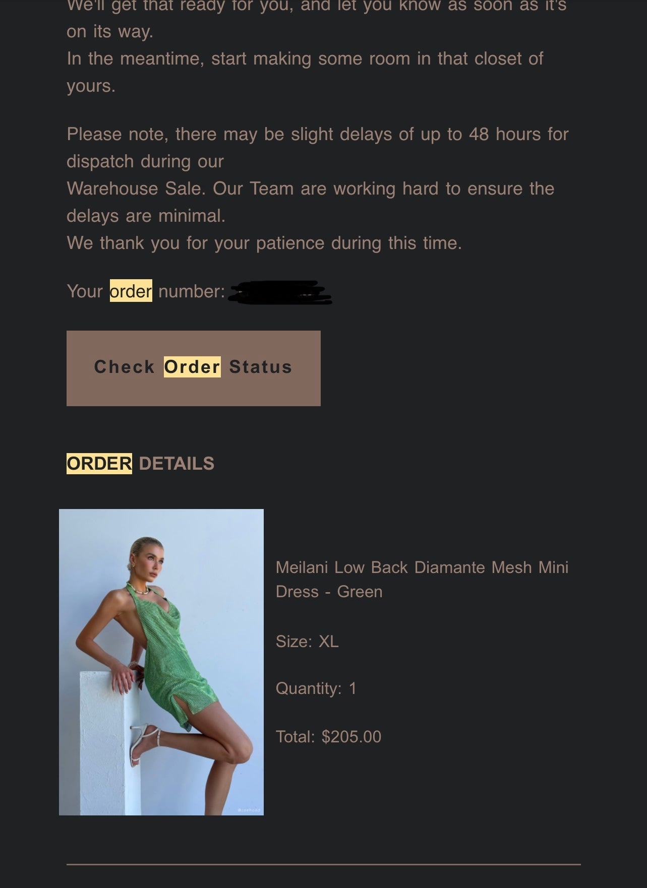 MESHKI “MEILANI” LOW BACK DIAMANTÉ MESH MINI DRESS - GREEN