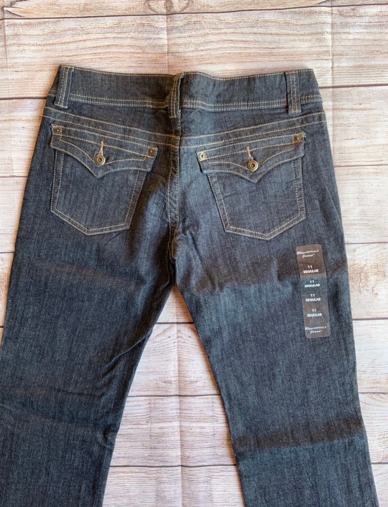 BLUE ASPHALT ROXSTAR LOW RISE BOOT JEANS SIZE 11