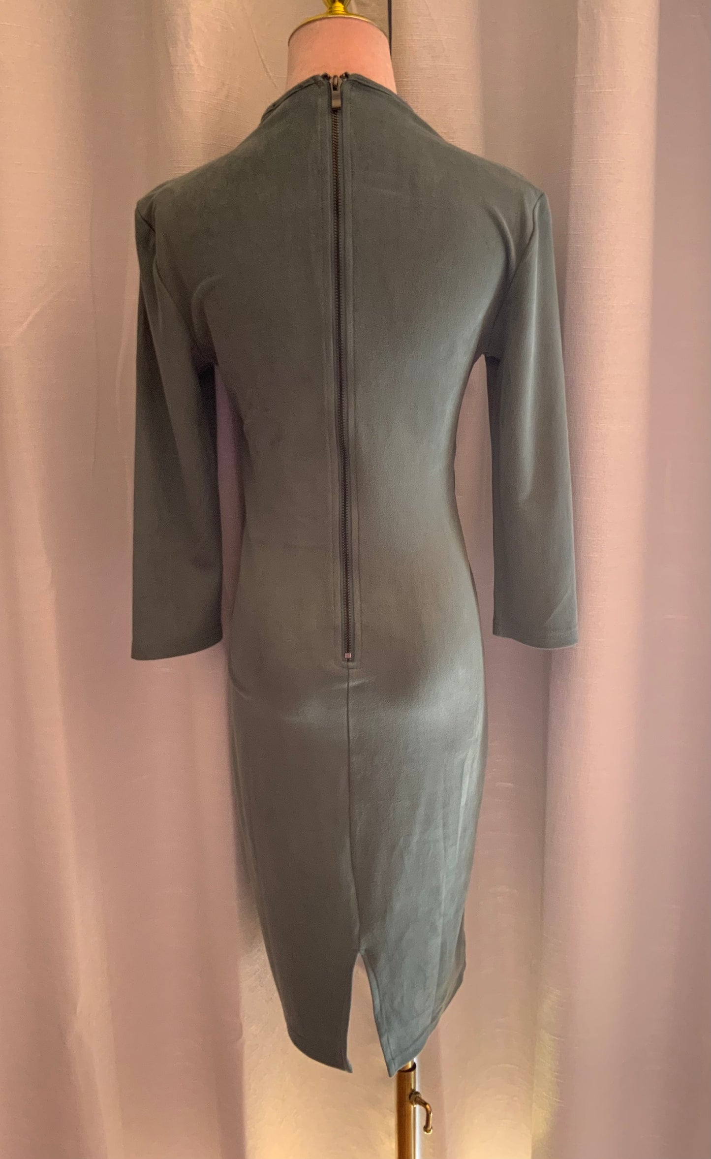 PRIVY FAUX SUEDE DRESS