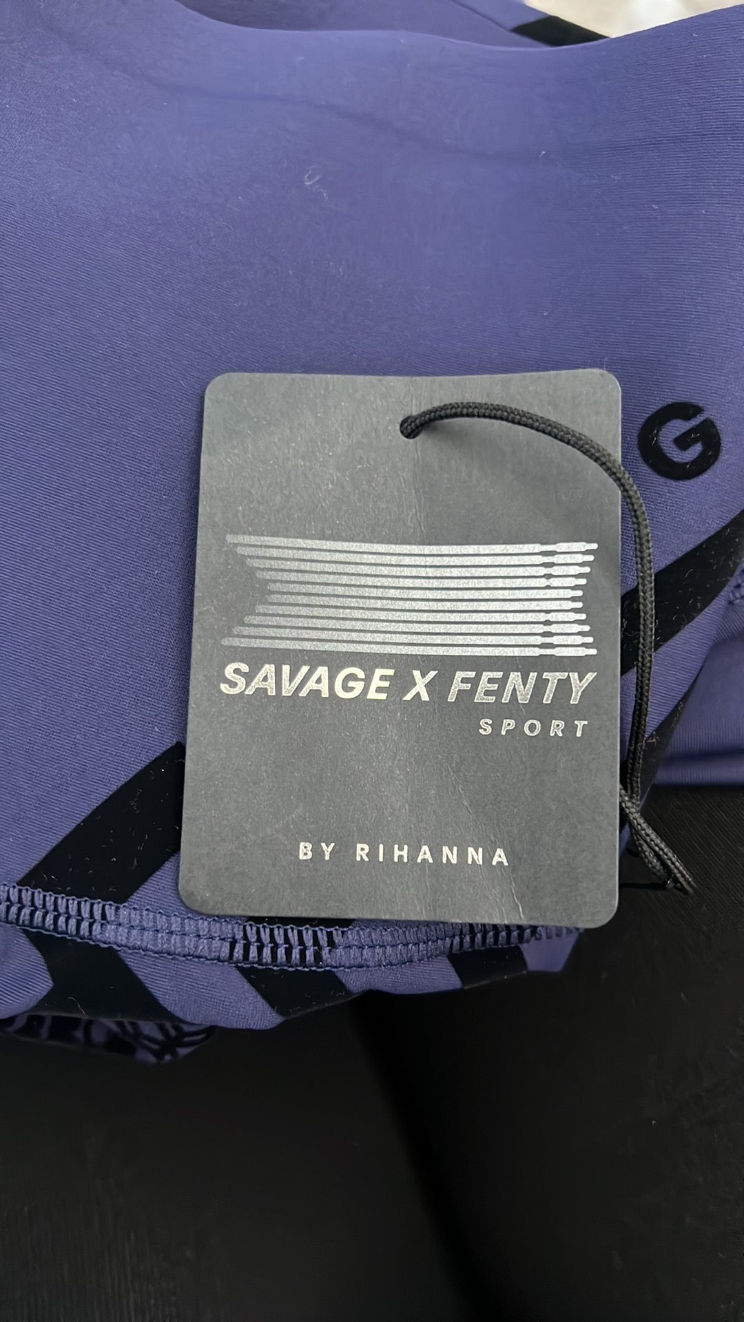 Savage X Fenty Sport Ocean Cavern Blue Leggings Size Small (US 4-6)