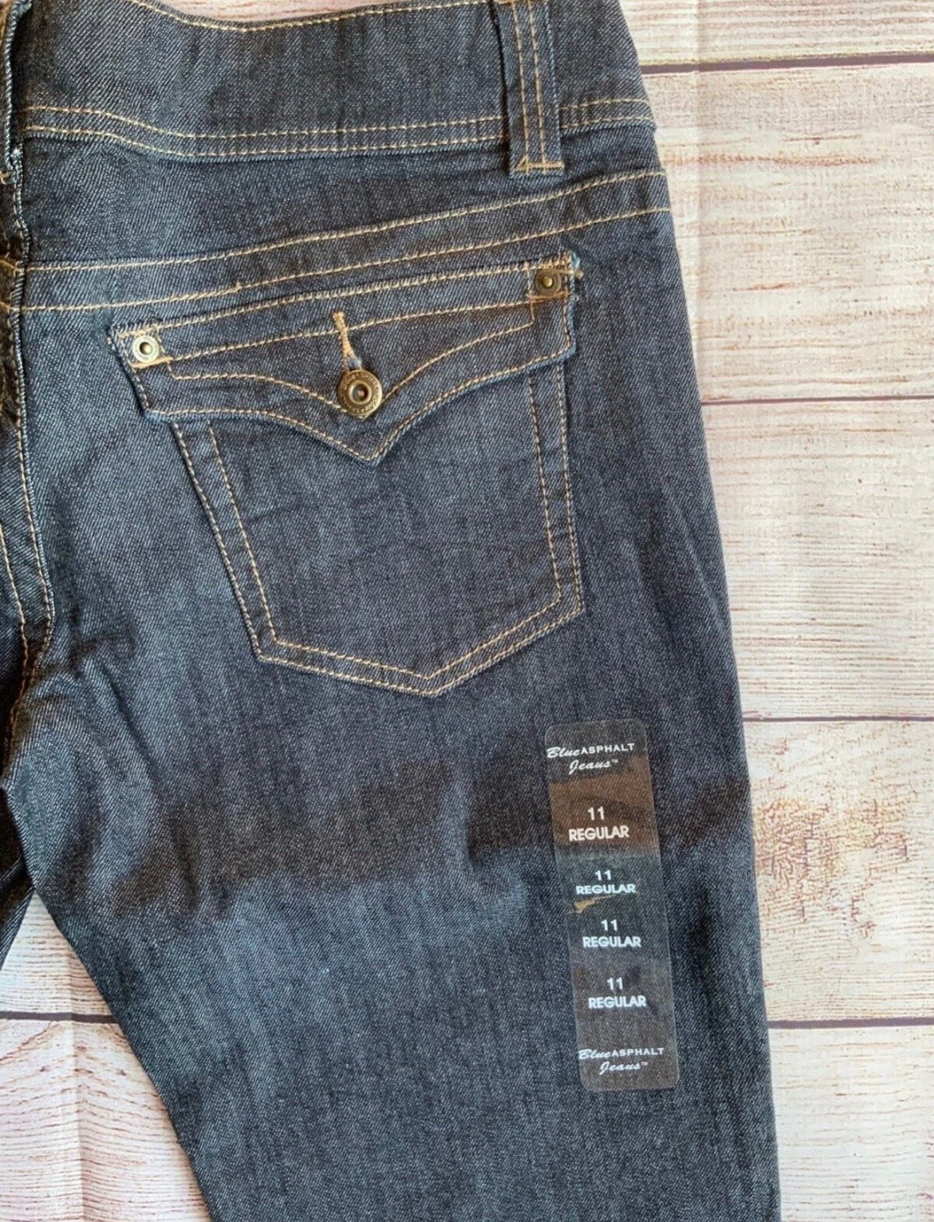 BLUE ASPHALT ROXSTAR LOW RISE BOOT JEANS SIZE 11