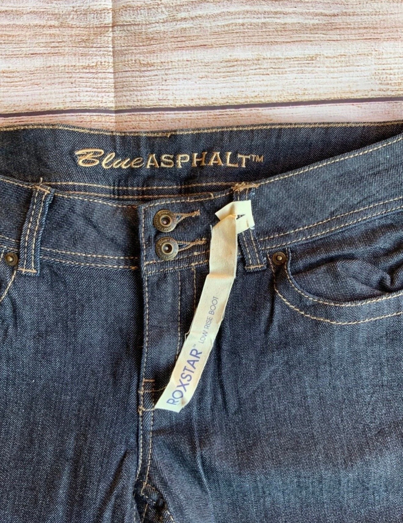 BLUE ASPHALT ROXSTAR LOW RISE BOOT JEANS SIZE 11