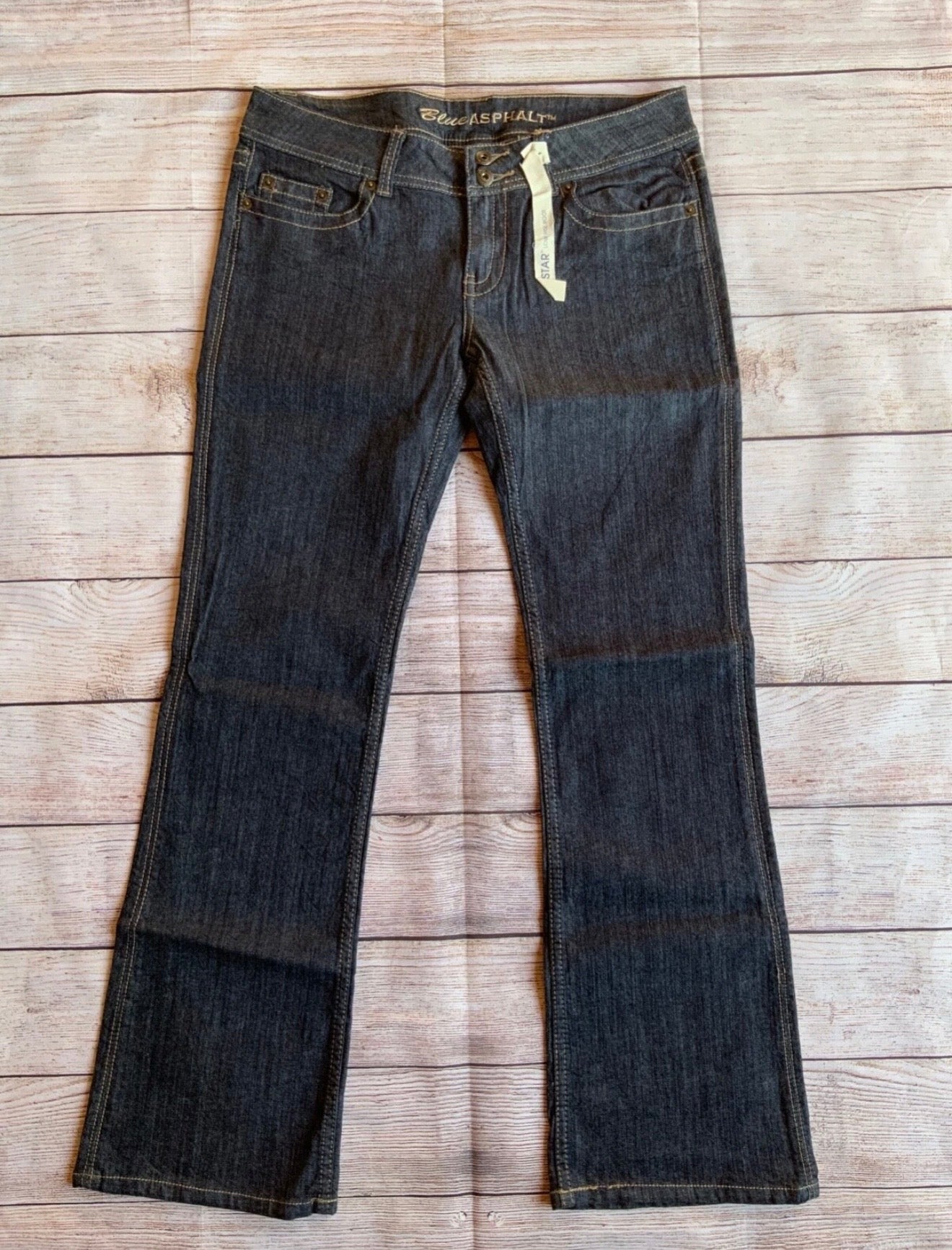 BLUE ASPHALT ROXSTAR LOW RISE BOOT JEANS SIZE 11