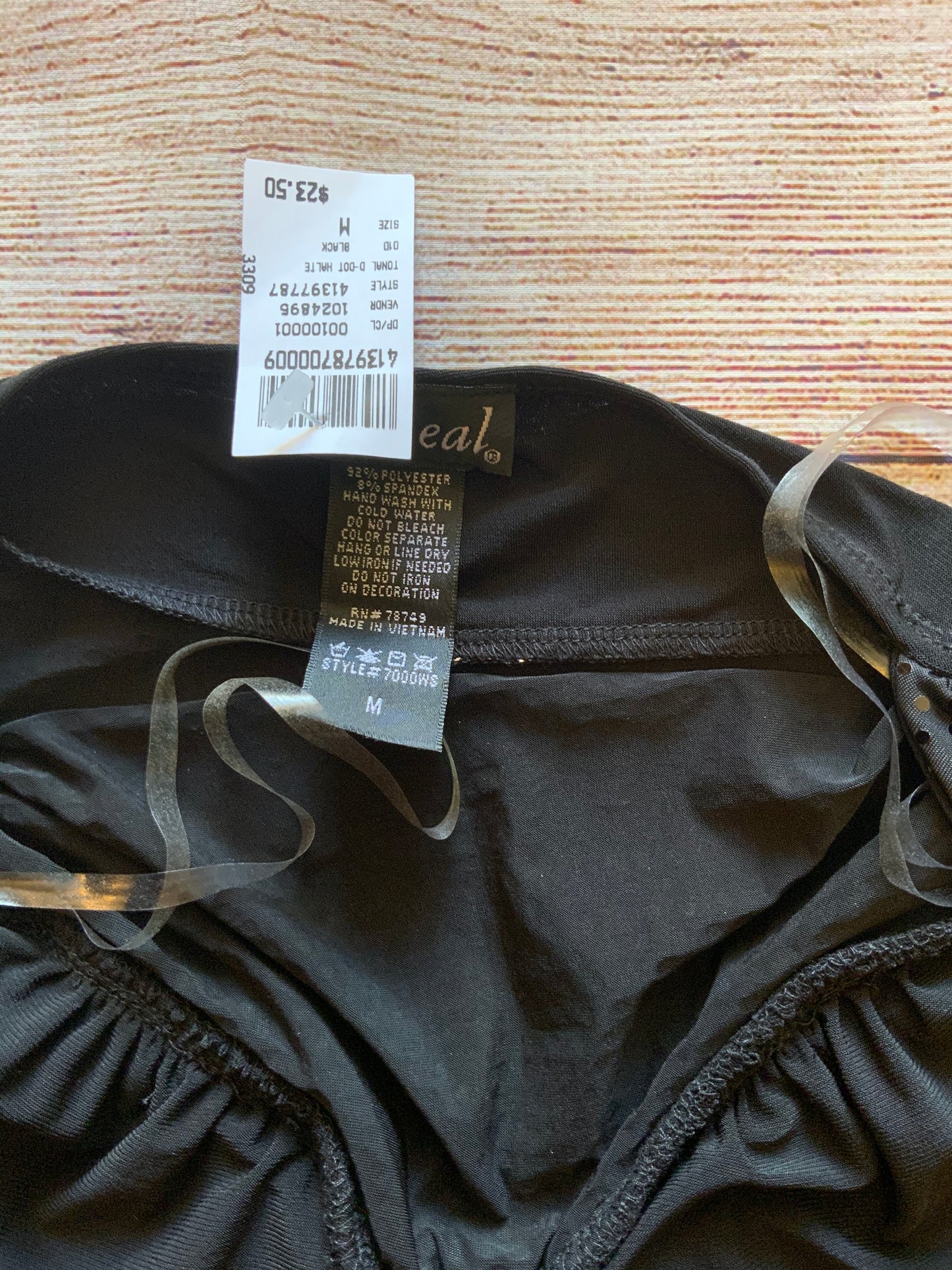 NWT Wet Seal Black And Sequence Halter Top