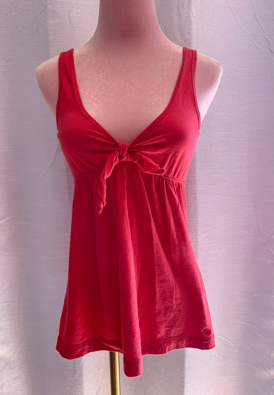 A&F RED ORANGE TOP