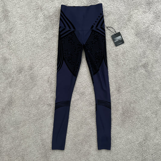 Savage X Fenty Sport Ocean Cavern Blue Leggings Size Small (US 4-6)