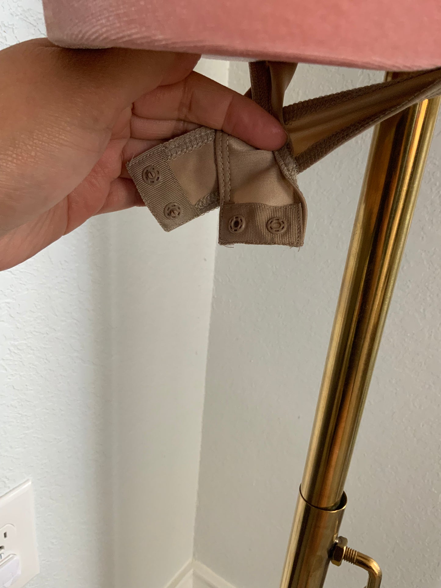 NWT Sincerely Jules Faux Leather Nude Bodysuit