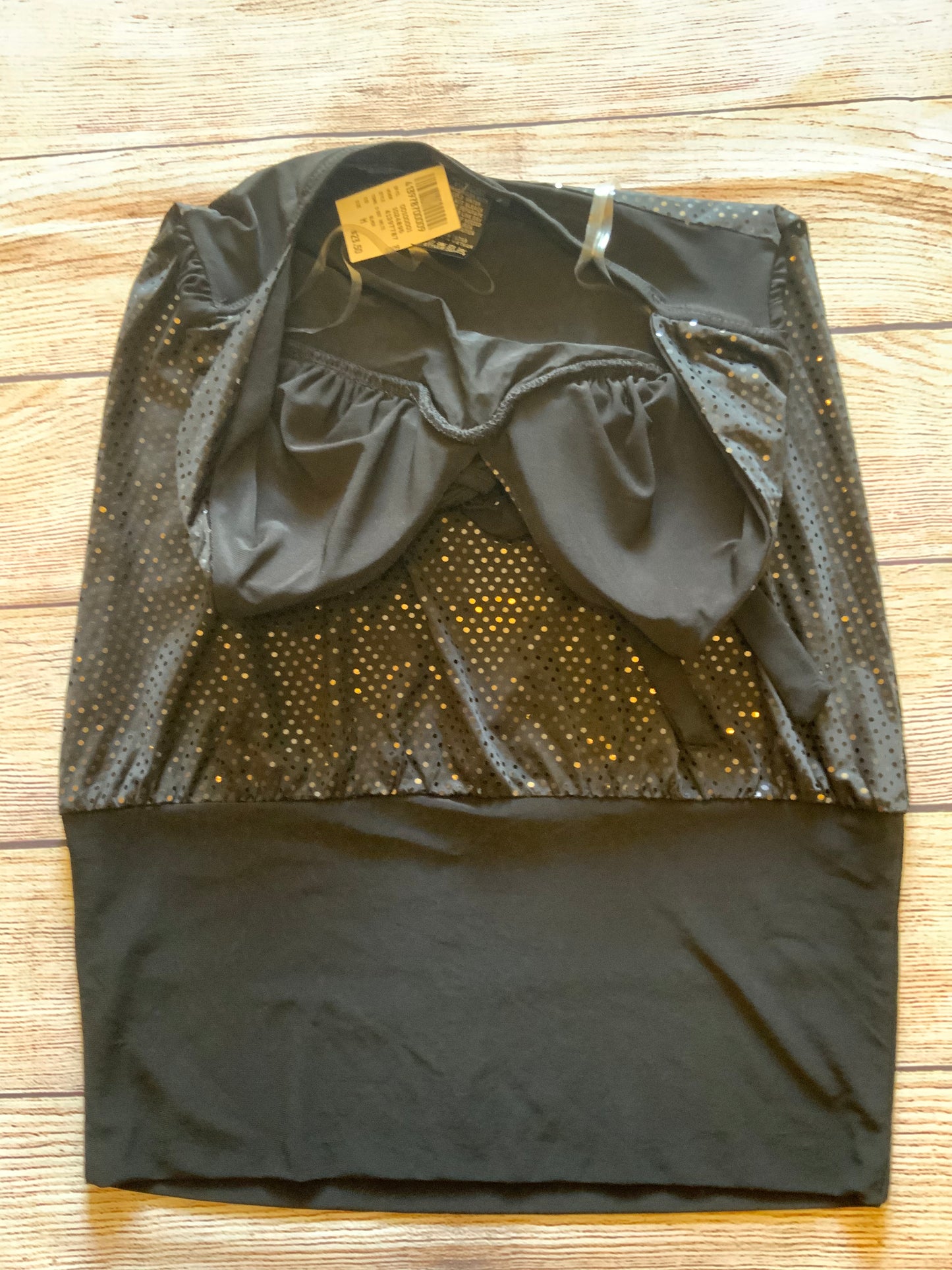 NWT Wet Seal Black And Sequence Halter Top