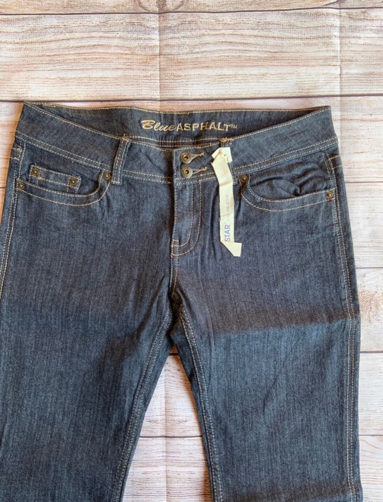 BLUE ASPHALT ROXSTAR LOW RISE BOOT JEANS SIZE 11
